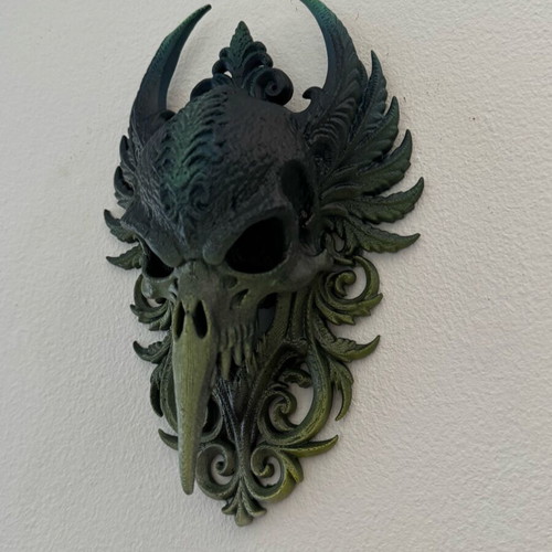 Gothic Skull wall decor like new, dark fantasy