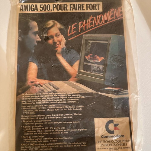 Amiga 500 poster used, vintage in good condition