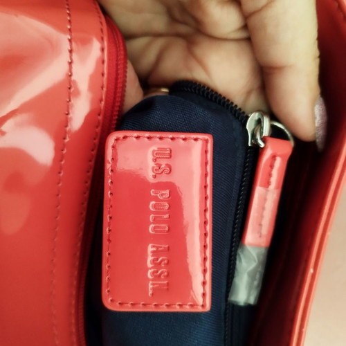 Polo Club shoulder bag large used coral