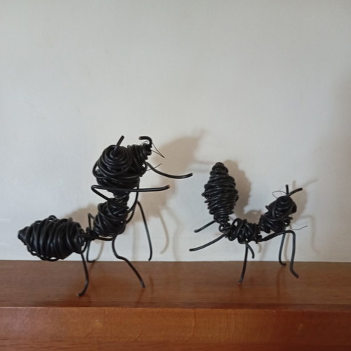 Wire Ant Sculptures by Christos Efstathiou