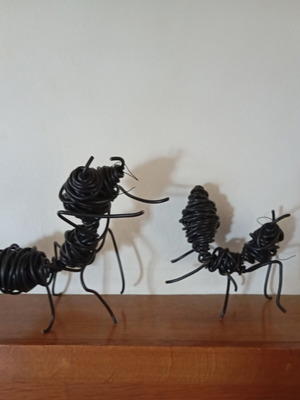 Wire Ant Sculptures by Christos Efstathiou