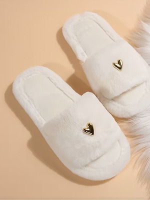 Slippers white, like new, bridal preparation size 40