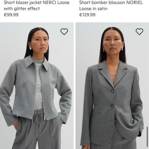 Marks & Spencer blazer set grey and S.Oliver t-shirt like new, size M-L