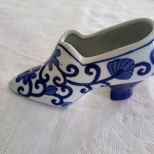 Vintage decorative porcelain shoe like new