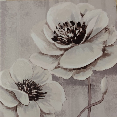 Canvas art set of 3 like new