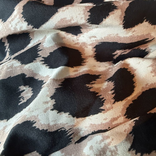 Leopard animal print long dress like new, size M fits L