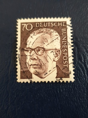 German 70Pfg 1972 stamp used