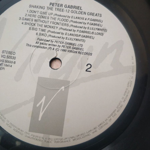 Peter Gabriel Shaking The Tree Twelve Golden Greats LP used, rock