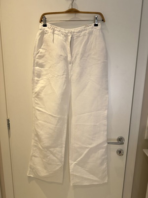 Esthis linen pants white, high waist, excellent condition, size M
