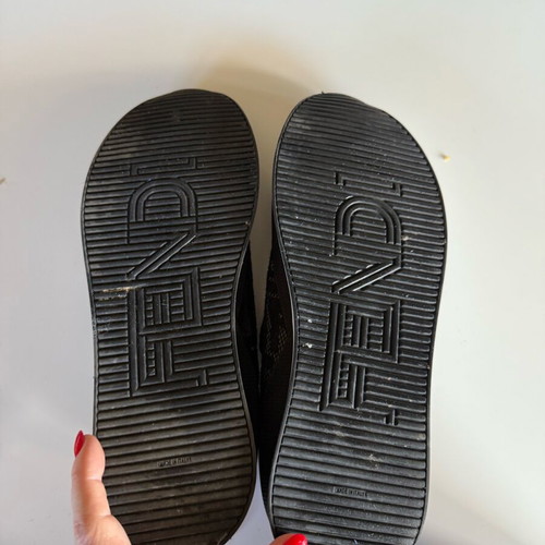 Fendi loafers like new, black, size 40
