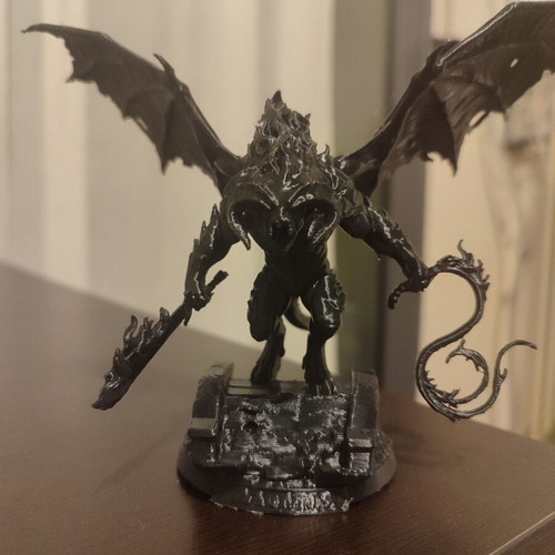Balrog plastic figure total black like new