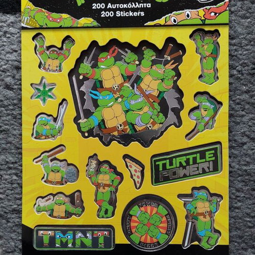 Teenage Mutant Ninja Turtles stickers new, pack of 200