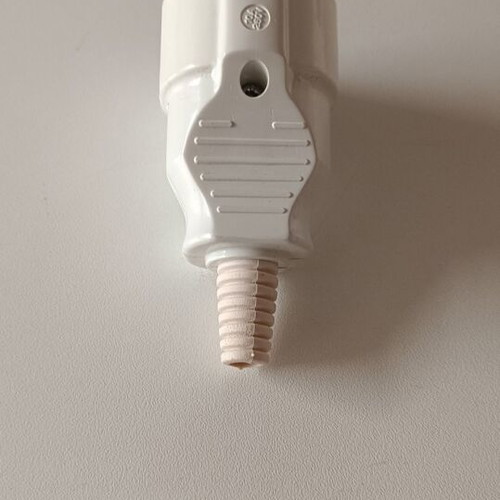 Electrical power plug female Schuko type new, white