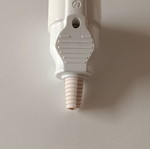 Electrical power plug female Schuko type new, white