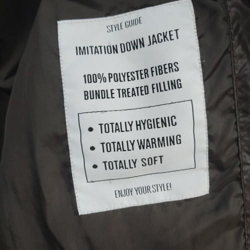 Sisley Benetton black down jacket used