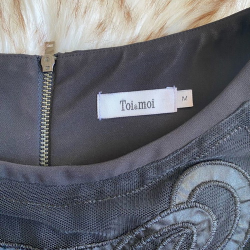 Toi&Moi black crop top like new, size M