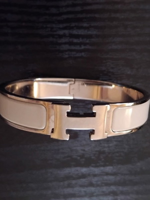 Hermès Clic H PM Bracelet Naturel Palladié like new