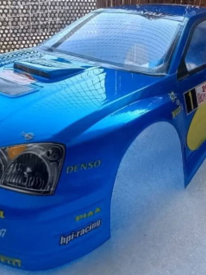 Lexan Subaru WRC 2004 καινούργιο, 200mm για νίτρο αμαξάκια 1/10 κλίμακα