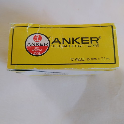 Vintage Anker tape box with 5 sealed rolls from 1970-80s
