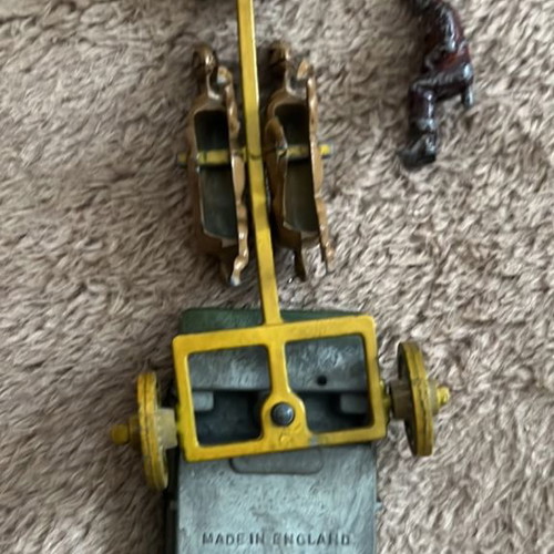 Carriage with horses and rider used, rare prewar model