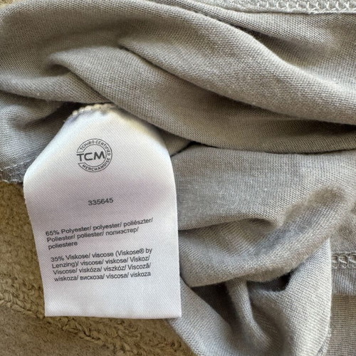 TCM Tchibo Asymmetrical Athletic Grey Top used, one size