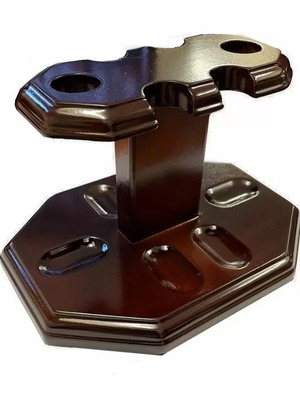 Wooden pipe stand six-slot new