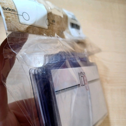 Card protection covers transparent like new, pack of 9, 6x9cm