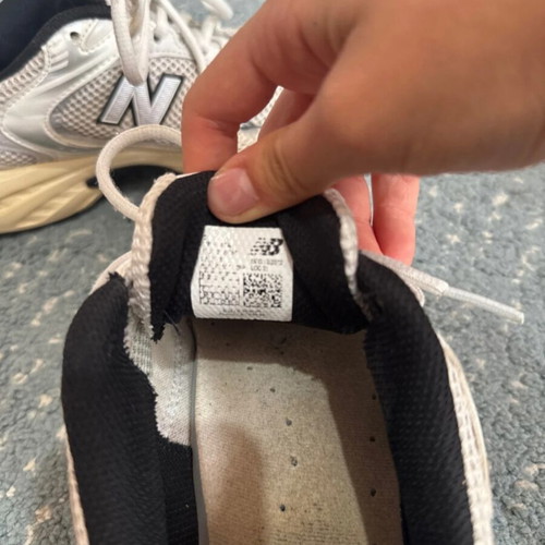 New Balance 530 sneakers used, silver, size 39.5