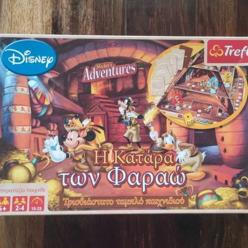 Mickey's Adventures The Curse of the Pharaohs board game like new