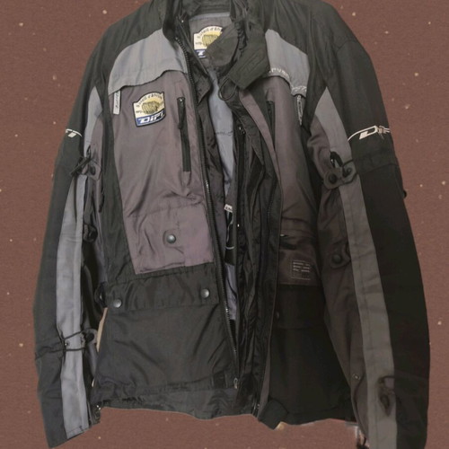 Difi biker jacket gray-black size L-XL like new