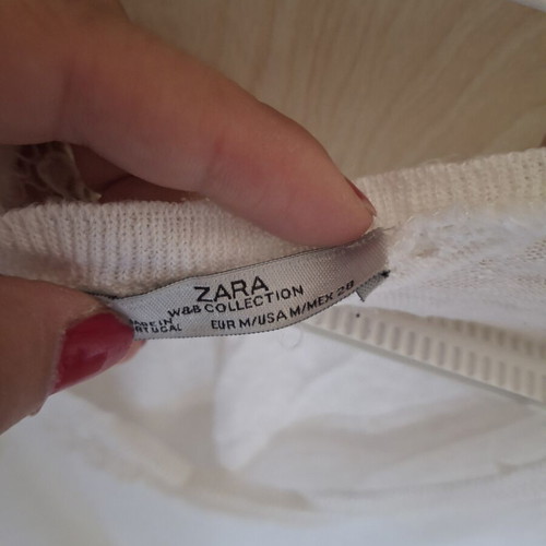 Zara white top like new, size M 38 10