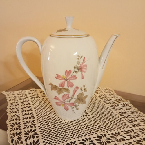 Vintage Winterling Roslau Bavaria porcelain coffee pot used