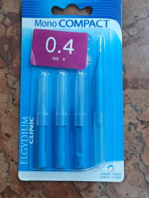 Elgydium Clinic Mono Compact 0.4 mm Interdental Brushes 4 pcs new