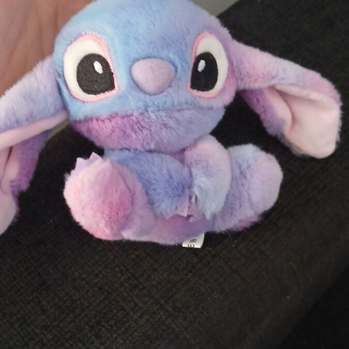 Stitch keychain like new, lilac-blue 8 cm