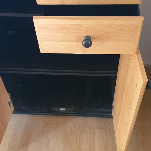 IKEA shelf like new, 110x74x36 cm, 3 shelves and 2 drawers