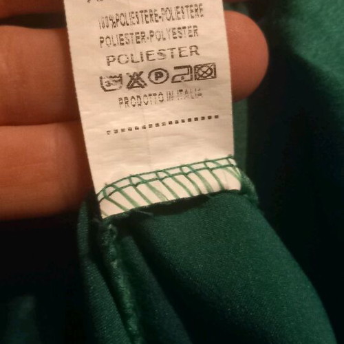 Emerald green satin long dress with straps L&S like new