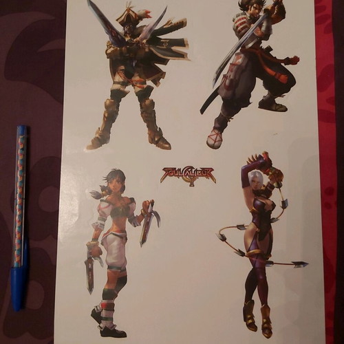 Soul Calibur 2 sticker like new, A4 size