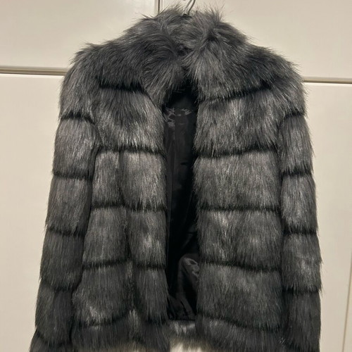 Only fur jacket women's short like new, gray