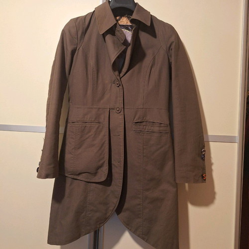 St- Martins trench coat like new, green, size M