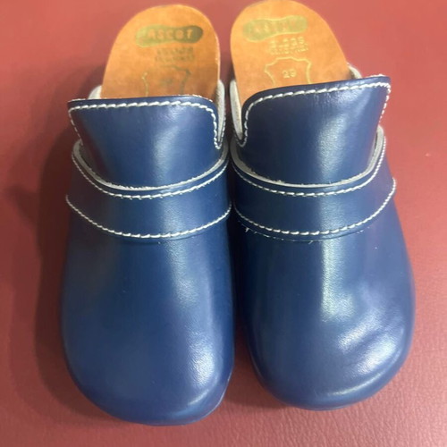 Δερμάτινα παιδικά clogs καινούργια, ορθοπαιδικά, μέγεθος 29, μπλε