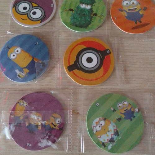 Minions Chipicao caps new, pack of 7 in original packaging