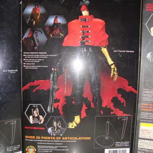 Final Fantasy 7 Advent Children Play Arts Vincent Valentine figure like new