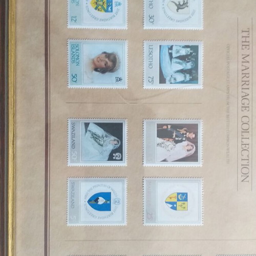 Framed Stamp Collection of Wales New