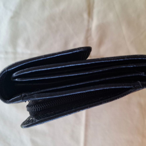 Bodenschatz leather wallet, black, genuine soft leather