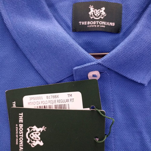 The Bostonians men's polo shirt new, size M, blue