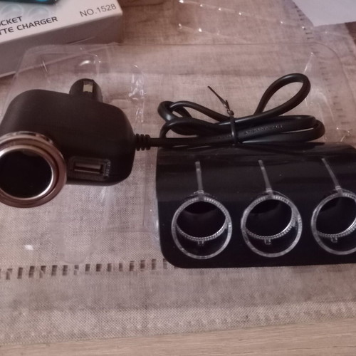 Usb and car cigarette charger new