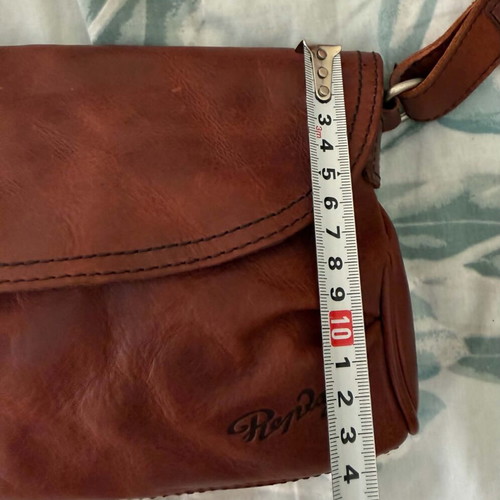 Replay vintage leather shoulder bag like new, brown