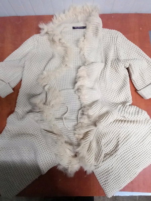 Cardigan used beige, size L