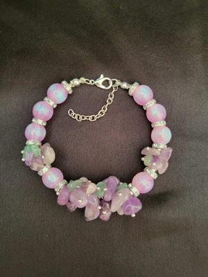 Bracelet handmade from natural stones