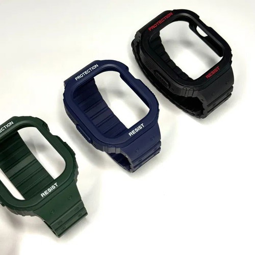 Shockproof Case with Strap for Apple Watch Ultra SE 9 8 7 6 5 4